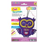 C.S. Kids KC09 My Owl Keychain, First Sewing Arts & Crafts Gifts -Crafting Keychain | Educational DIY Cross-stitch for Kids