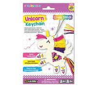 C.S. Kids KC11 My Unicorn Keychain, First Sewing Arts & Crafts Gifts -Crafting Keychain | Educational DIY Cross-stitch for Kids