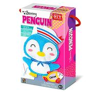 C.S. Kids Magic World DIY Personalised Sewing Kit - Penguin|Frist Sewing Arts & Crafts Gifts | Educational Sewing Kit for Kids | Sew Your Own Penguin (Safety Neddle & Instruction Included)