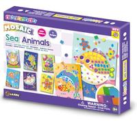 C.S. Kids MS03 Magic World Mosaic - Sea Animals |Crafts Gifts | Educational Glitter Mosaic, Multi-Colour