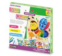 C.S. Kids PQ06 DIY Paper Quilling Arts & Crafts Gifts - Wonderful Insects| 3D Paper Quilling Design Kits for Kids, Make Your Own Paper Art (Paper Strips & Tools Included), Multicolor