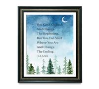 C.S. Lewis Quote Prints, Inspirational Wall Art Poster 8x10 No Frame | Unframed 8x10 inspirational quote print with motivational saying. Wall decor for home office, classroom and kids room.