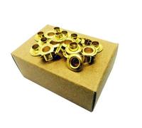 C.S. Osborne 144 x Brass Eyelets Size 0-6mm Internal Dia.