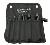 C.S. Osborne 6 Size Belt Punch Set #K-245 Round Hole Punch Made in USA