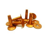 C.S. Osborne Copper Rivets & Burrs for Leather (Handy Pack) (8 (13mm Head))