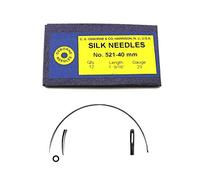 C.S. Osborne Curved Silk/Billiard Needle #521-40MM, 23 Gauge, 12/pk.