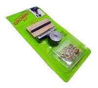 C.S. Osborne Solid Brass Eyelet/Grommet Kit for Home Use (00 (5mm Internal Dia.), Brass)