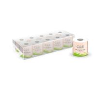 C&S Toilet Tissue, 4-Ply, 135g, 10 Rolls, Soft, Durable, Family Economical Pack