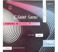 C. Saint-Saens / SYMPHONIE NR. 3 c-moll op. 78 mit Orgel / DAS PHILHARMONISCHE ORCHESTER / RESIDENZ ORCHESTER Den Haag Leitung WILLEM VAN OTTERLOO / FEIKE ASMA / ca. 1955 / Bildhülle / PHILIPS # A 00715 R / 10" Vinyl Langspiel Schallplatte