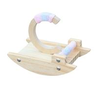 C Shape Bird Swing Stand for Sex Colobb Birds Desktop Play Safe Trees with Curved Base C Shape Swing Bird Playground