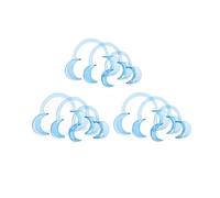 C-Shape Dental Cheek Retractor Mouth Opener, S/M/L Sizes, 3-Pack - Cheek & Lip Retractor for Teeth Treatment, Party & Mouthguard Challenge Game(Blue*3)