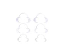 C-Shape Dental Cheek Retractor Mouth Opener, S/M/L Sizes, 3-Pack - Cheek & Lip Retractor for Teeth Treatment, Party & Mouthguard Challenge Game(White*2)