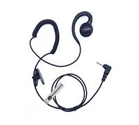 C-Shape Inline Swivel Style Listen receive only Earpiece Police Security Headset Compatible with 2 Pin Mitex 3.5mm 2 Way Radio