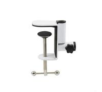 C-shaped Desk Clamp, Table Lamp Clip Metal Base I-Clip Cantilever Bracket for Desktop Fixed Bracket Clamp Lamp Holder Stand Adjustable(white)