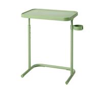 C Shaped End Table, Adjustable Medical Tilt Top Hospital Bed Table Over The Bed, Side Computer Workstation, for Bedroom, Living Room, Office(Green)