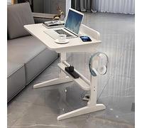 C-Shaped End Table, Solid Wood Mini Computer Desk, Modern Simple Study Writing Desk, Narrow Side Table, Desk Home Office Desks, for Work From Home