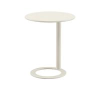 C-Shaped Gold Accent Table - Modern Round Side Table for Living Room & Bedroom Space-Saving Nightstand (18.9" W x 22" H) - Chic Home Decor & Stylish Furniture