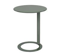 C-Shaped Metal End Table for Sofa - Modern Grey Accent Table Stylish Snack Table for Small Spaces Living Room Essential 22" Height Functional & Chic Design