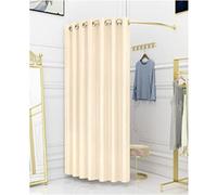 C-Shaped Privacy Partition Curtain for Dressing Rooms, Temporary Fitting Solution for Malls & Offices