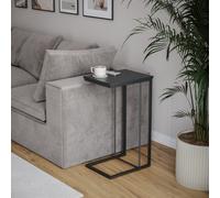 C Shaped Side End Table Coffee Snack Living Room Bedside Under Sofa Metal Frame