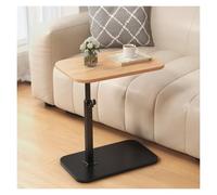 C Shaped Side Table, Adjustable Height End Table with 360° Swivel, Small Laptop Desk for Living Room, Bed, Office, Portable TV Tray for Easy Setup