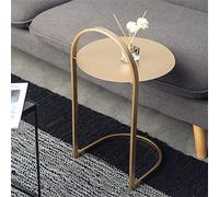 C Shaped Side Table - Iron Art End Table, Portable Laptop Holder, Coffee Tray for Sofa or Bed, Modern Design