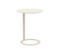 C-Shaped Side Table, Metal Frame Modern Small Coffee Table for Living Room, Bedroom or Office, Bedside Laptop Table for Small Spaces