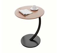 C-Shaped Side Table Narrow Side Table, Small Wooden Sofa Side Table, Living Room, Bedroom, Office, Slim Round Coffee Sofa Bed Side Table D