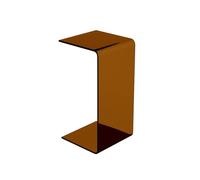 C Shaped Sofa Side Table for Living Room and Bedroom Small Coffee Table Bedside Nightstand and Laptop End Table Acrylic Material Modern Design
