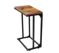 C-Shaped Sofa Side Table Metal Frame Industrial Style