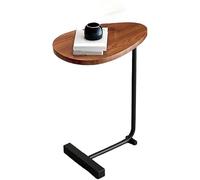 C Side Table, Modern End Table with C-Shaped Metal Legs for Living Room, Small Sofa Tray Table, Nightstand for Bedroom and Office