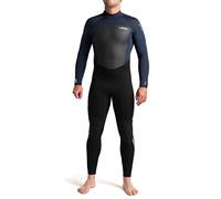C-Skins 2023 Mens Legend 5/4/3mm Back Zip Wetsuit - Black Slate Navy Grey - Easy Stretch - Xtend neoprene upper body Mens Wetsuit - M