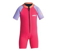 C-Skins 2025 Junior C-KID 3/2mm Front Zip Shorty Wetsuit - Coral/Lilac