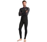 C-Skins 2025 Mens Nuwave Legend 4/3mm Back Zip Wetsuit - Black/Meteor/C.Yellow