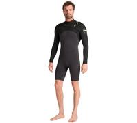C-Skins 2025 Mens NuWave Session Lite 2/2mm Chest Zip Springsuit Wetsuit - Meteor/Black