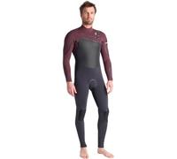 C-Skins 2025 Mens Nuwave Wired LQS 4/3mm Chest Zip Wetsuit - Meteor/Rust X/White