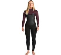C-Skins 2025 Womens Nuwave Surflite 5/4/3mm Back Zip Wetsuit - Black/Rust/C.Yellow