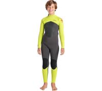 C-Skins 2026 Junior Nuwave Legend 4/3mm Back Zip Wetsuit - Meteor/Lime/Orange