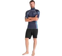 C-Skins 2026 Mens Nuwave Rash X Short Sleeve Vest - Bluestone/Steel Blue
