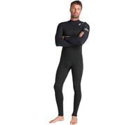 C-Skins 2026 Mens Nuwave Session 4/3mm Chest Zip Wetsuit - Black/Black X/Silver