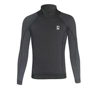 C Skins Junior Thermal Rash Vest Long Sleeve Turtle Neck Kids Boys Girls Child (Medium), Black