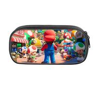 (C) Super Mario Bros Theme Pencil Case School Supplies Pencil Bag Students Pen Case Kids Stationery Storage Bag Gifts