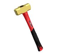 C&T 3lb Brass Sledge Hammer,Non-Sparking,Comfortable Fiberglass Handle,3-Pounds,Non-Magnetic,Corrosion Resistant