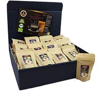 C&T Organic/Air Coffee Set 13 Types á 25 g (whole beans) with 13 organic, rarities and fairtradekcoffee plus surprise