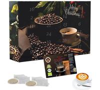 C&T - Organic Fairtrade Coffee Advent Calendar 2025 Pods | 24x Organic & Fair Trade Coffees | Rare Coffee Selections + Surprise Inside Christmas Calendar