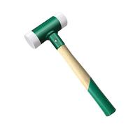 C&T Protective hammer, soft hammer, non-rebound soft mallet, 40 mm diameter, wooden handle with replaceable nylon head for maintenance and assembly, 40 mm wood handle nylon installation hammer