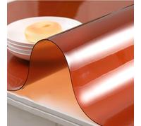 C Table Cover Protector 1.5mm Thick Non Slip Wood Grain Transparent Table Pad for Dining Room & Conference Tables 90x90cm Plastic Protect