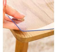 C Table Protector 19x75 Inch, 1mm Thick PVC Cover, Desk Mat for Writing & Dining, Waterproof & Scratch-Resint Tabletop Shield, Ideal for Home & Office