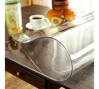 C Table Protector 24x40-2mm Thick Waterproof PVC Cover Durable Table Pad for Dining Room Kitchen Writing Desk Coffee Tables - Scratch & Stain Resistant