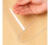 C Table Protector 32x64 Inch, 2mm Thick PVC Cover for Dining & Coffee Tables, Desk Mat Pad for Writing & Crafting, Waterproof Protect